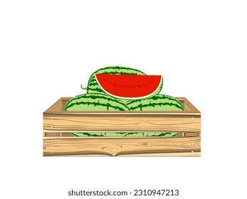 Red watermelon halved on a white background.