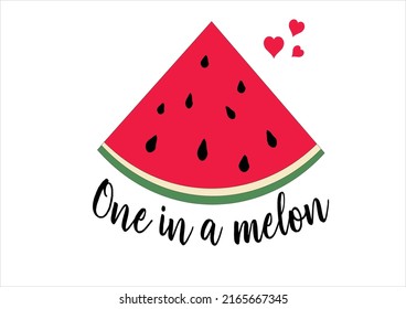 red watermelon hand drawn design