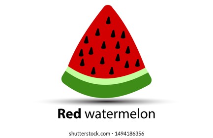The red watermelon logo is a simple logo. like watermelon fruit with simple colors. suitable for various needs of your company or business logo.