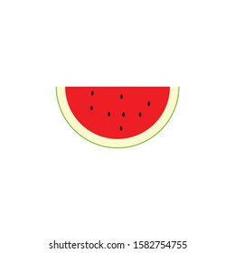 Red watermelon logo vector illustration red fruit logo design 