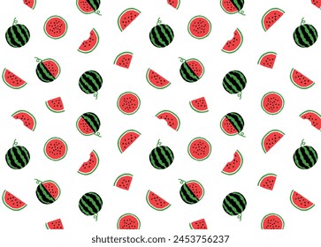 Red watermelon pattern background material