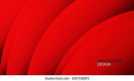 Abstraktes rotes Wellenhintergrunddesign, geometrische Texturvektorgrafik kann auf Cover-Hintergrund, Banner, Flyer, Poster, Buch, Website-Hintergrund, Broschüre, Tapete, Hintergrund, Werbung verwendet werden
