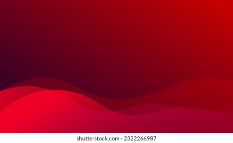 Red wave abstract background.  Fit for presentation design. website, basis for banners, wallpapers, brochure, posters