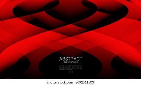 Red wave abstract background, Geometric vector, gradient background, Minimal Texture, red cover design, web background, wallpaper