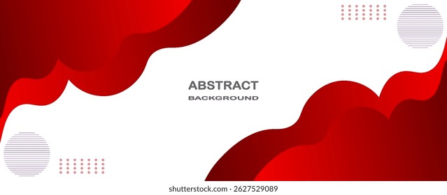 red wave abstract background. Liquid color background design. Fluid gradient shapes composition. Futuristic design for posters, banner, web header, presentation design and much more