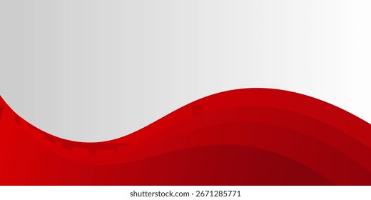Red Wave Abstract Background . Perfect for banners, presentations, web headers, business cards, and promotional materials. vector