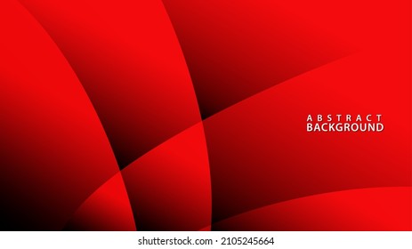 Red wave abstract background template, geometric background, red cover design, texture, banner, colorful gradient background, flyer, poster, book, brochure, wallpaper, backdrop, advertisement, vector