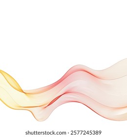 Red wave. Abstract background. Vector illustration. Eps 10