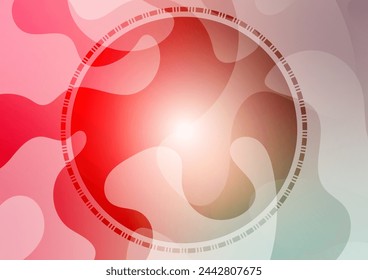 Fondo gráfico del centro del círculo abstracto de la onda roja. ilustración vectorial.
