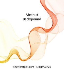 ola roja. Imagen abstracta. Fondo del vector