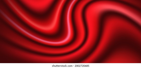 Red wave. Abstract luxury background. Luxurious backdrop.