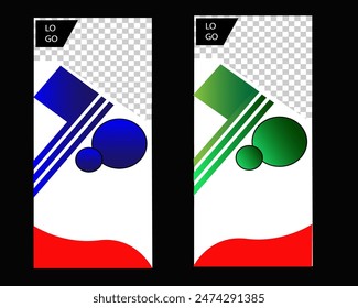 red wave abstract roll up banner design, vertical banner with red and black color, pull up, x banner, stand, standees template, welcome banner,