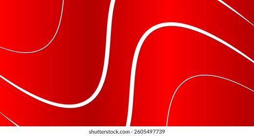 red wave background, red wave angle shape for elements, red graphic line ribbon, red curved line. abstract background