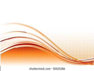 red wave background with lines