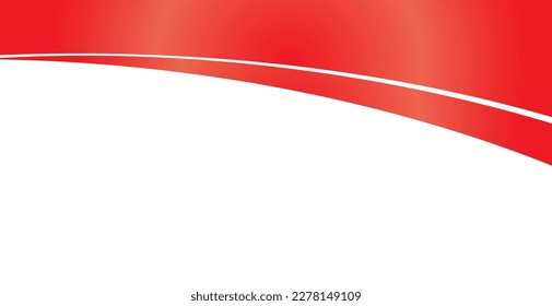 roter Hintergrund. Für Bildschirmhintergründe, Cover, Webbanner, Poster, Plakate und lebendige Präsentation. Moderner Wellendesign-Hintergrund für Visitenkarte, Gutscheinvorlage, Textnachricht und Flyer. Eleganter Vektor