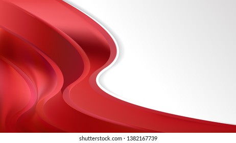 Red Wave Business Background Image