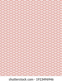 red wave japanese pattern  background