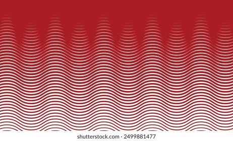 Red wave line pattern abstract background for backdrop or presentation