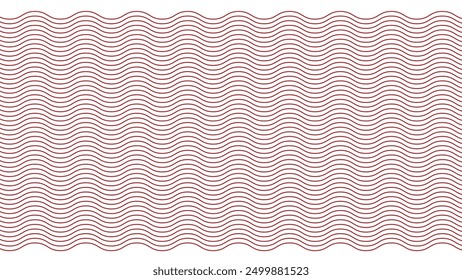 Red wave line pattern abstract background for backdrop or presentation