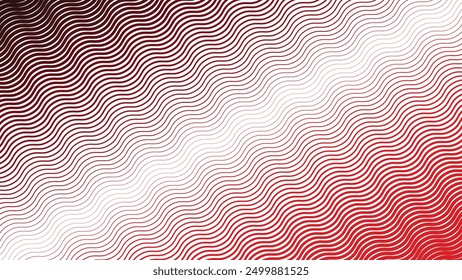 Red wave line pattern abstract background for backdrop or presentation