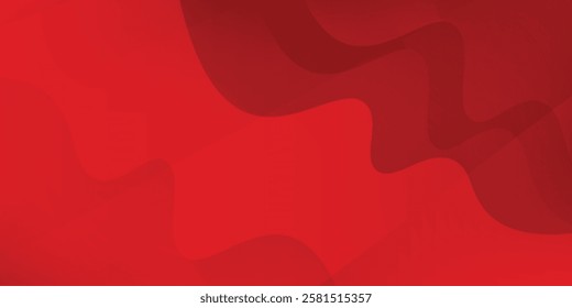 Red wave with line shape overlap modern background for corporate concept, template, poster, brochure, website, flyer design. 