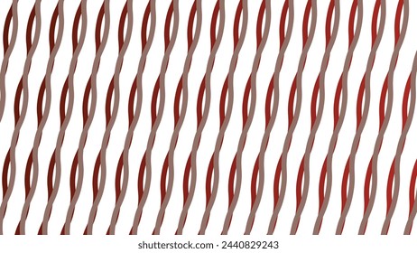 Red wave line stripes background vector image for backdrop or fabric style