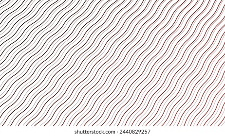 Red wave line stripes background vector image for backdrop or fabric style