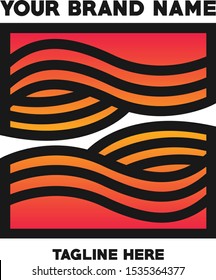 Red Wave Logo Vector Design