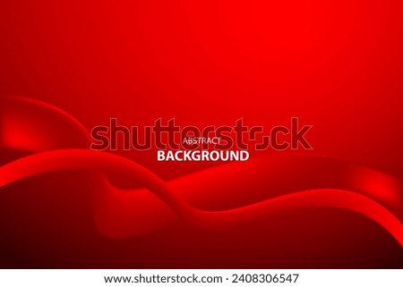 Red wave luxury modern background for template, poster, flyer design. Vector illustration