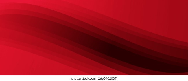Onda Vermelha sobre Fundo Branco	