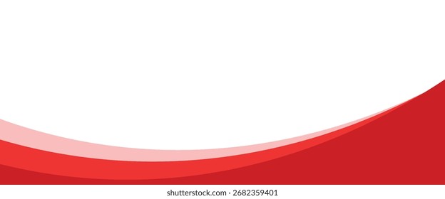 Red Wave on White Background. background. eps10.