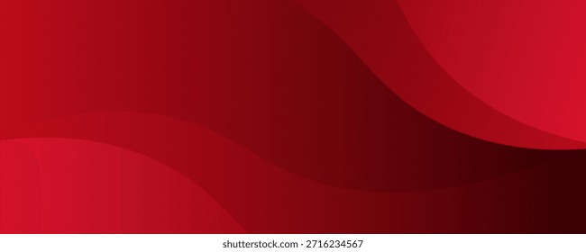 Ola roja sobre fondo blanco