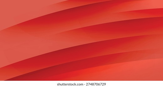 Red Wave on White Background modern bacground illustration