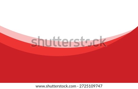 Red Wave on White Background modern bacground illustration