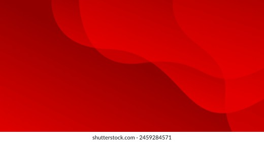 Red wave overlap abstract background for corporate concept, template, poster, brochure, website, flyer design. Vector illustration