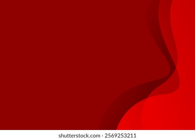 Red wave overlap modern background for corporate concept, template, poster, brochure, website, flyer design. Vector illustration	