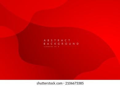 Red wave overlapping layers modern background. Vector illustration