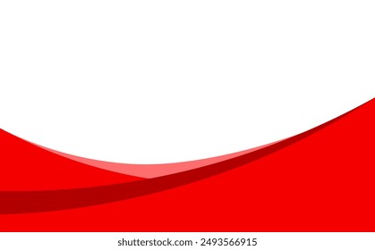 raya de onda roja para Anuncio, gráfico de onda para borde de esquina, curva de onda para póster inferior y tarjeta