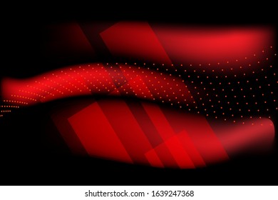 Red wave vector abstract background