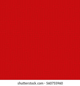 Red Waveform seamless pattern.Neutral tileable linear vector background.