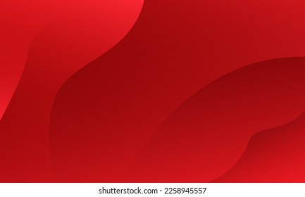 Red waves abstract background. Vector illustration