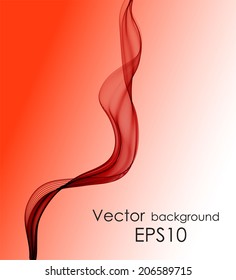 Red waves background