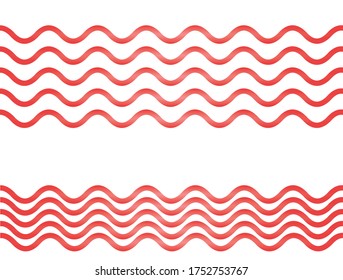 Red waves background. vector illustration