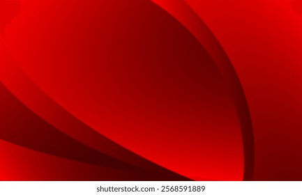 Red wavy abstract background. Eps10 vector