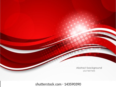 Red wavy background