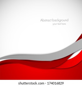 Red wavy background