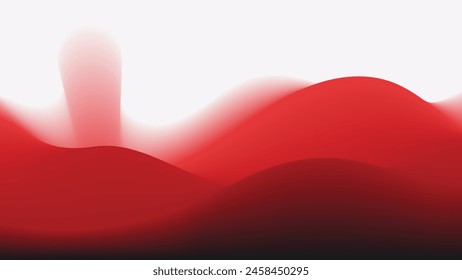 Red wavy gradient background. blurred background. Background for web cover, presentation, banner, poster.