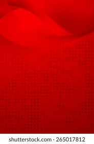 roter, welliger Hintergrund. Vektordesign
