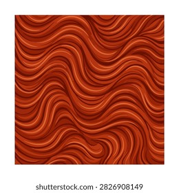 Red wavy hair texture pattern