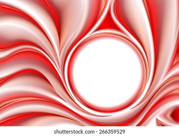 Red wavy pattern bright design. Vector background